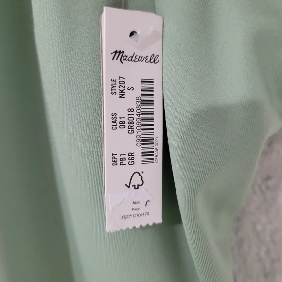 Madewell MWL Green Flex 2.0 Fitness Dress, Size S NWT - Picture 10 of 14